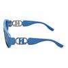 Lunettes De Soleil - KARL LAGERFELD - KL6085S - Couleur 450 Azure - Verres Bleus - Style Tendance