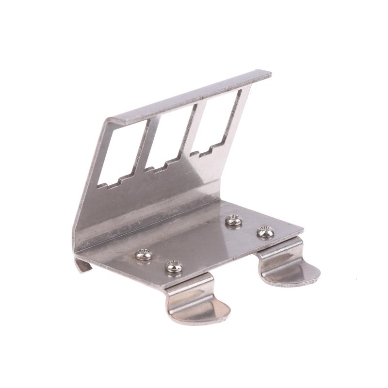 Rj45 3Ports Din Rail Keystone Adapter Jack Holder Network Pass-Through Fixed Rail Auxiliary Tool