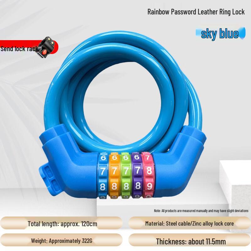 Lishi Portable Bicycle Anti-Theft Combination Lock