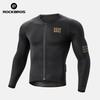 ROCKBROS Radtrikot Frühling Herbst Leicht Hohe Elastizität Langarm Fahrradtrikot Feuchtigkeitstransportierend Atmungsaktiv MTB Bike Trikot