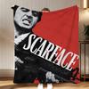 Game Scarface The World Is Yours Throw Soft Coral Fleece Blanket 310gsm Fluffy Warm Throw for Sofa Bed Couch Bedroom Decor