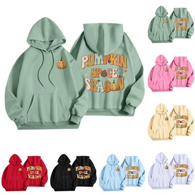 Women's Fashion Women's Lightweight Long Sleeve Pullover With Pockets Preppy Graphic Hoodie