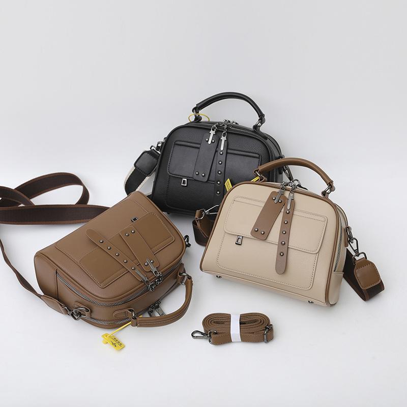 Handbag Bag Women'S Messenger Bag Simple And Versatile Shoulder Bag Premium Texture Multi-Layer Mother Bag