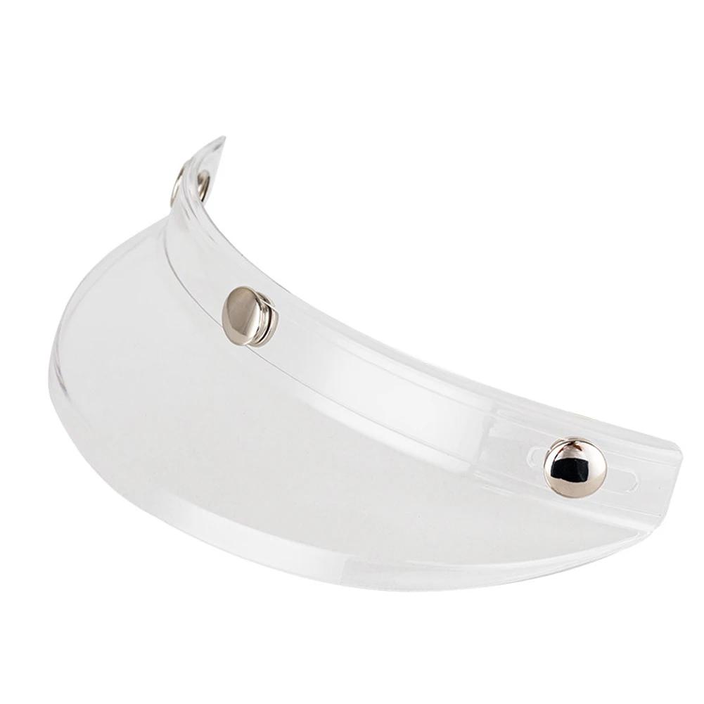 

3 кнопки ретро мотоциклетный шлем солнцезащитный козырек ретро открытый откидной козырек модифицированные детали прозрачный