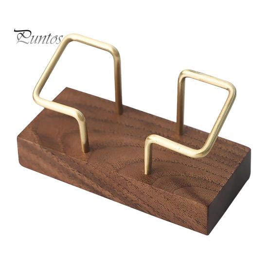 

Держатель для визитных карточек из орехового дерева, большая вместимость, прочный, для домашнего офиса, органайзер для визитных карточек, подставка для карточек из дерева A