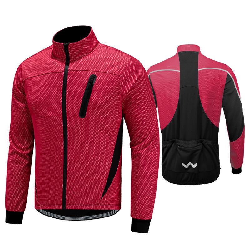 

Men s Windproof Autumn/Winter Cycling Jacket - Outdoor Warm Bicycle Sports Top Asian 4XL/European 2XL