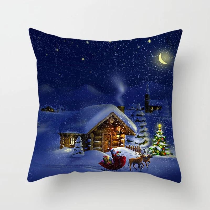 Christmas Tree Pillow Case Home Decoration Christmas Holiday Party Decoration Pillow Case Living Room Sofa Cushion Cover