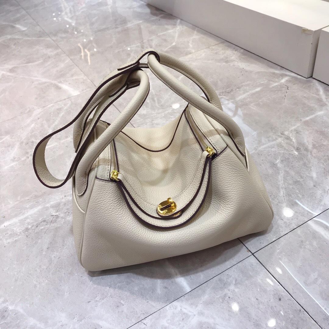 

Женская сумка, новая модная кожа Togo, роскошная сумка Lindi на одно плечо, ручная докторская сумка, универсальная женская сумка через плечо 26x12x18cm белый