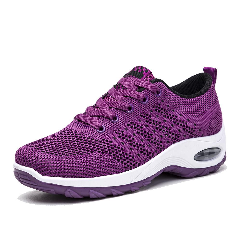 

Casual women s shoes new breathable running shoes fashion Korean version platform sports shoes middle-aged and elderly square dance mother shoes 41 рожевий
