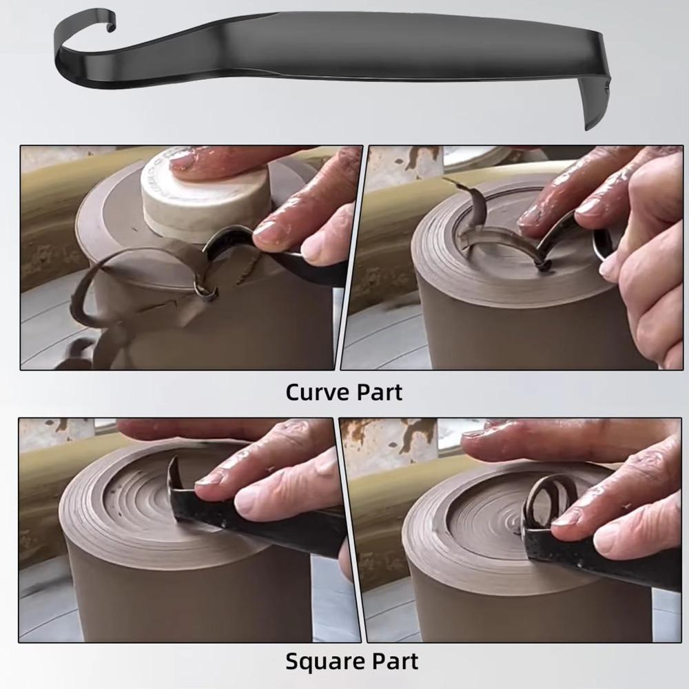 Ergonomic Grip Pottery Trimming Tool Iron Sculpture Tool Clay Modeling Tool  DIY Craft