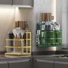 Wall Mounted Kitchen Cutlery Organizer Knife Spoon Fork Chopstick Drain Rack Drainer Utensil Kitchen Storage Punching Free