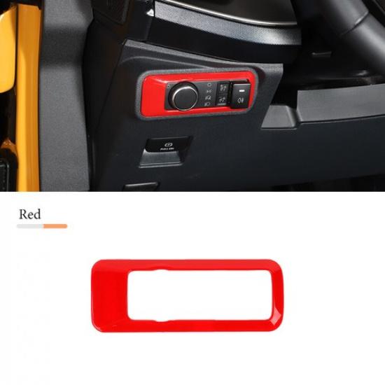 Headlight Switch Button Switch Cover Trim for Ford Bronco -2025 Accessories красный