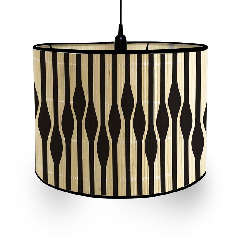 New Japanese Homestay Retro Chandelier Lamp Shade Bar Cafe European Home Living Room Decor Bamboo Lampshade Art Light Cover
