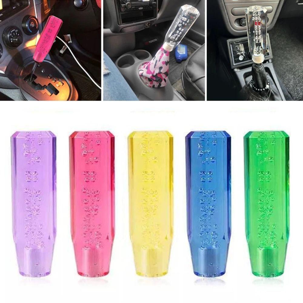 Transparent Bubble Gear Shift Knob Crystal Transparent Manual Shift Knob  Car Accessories