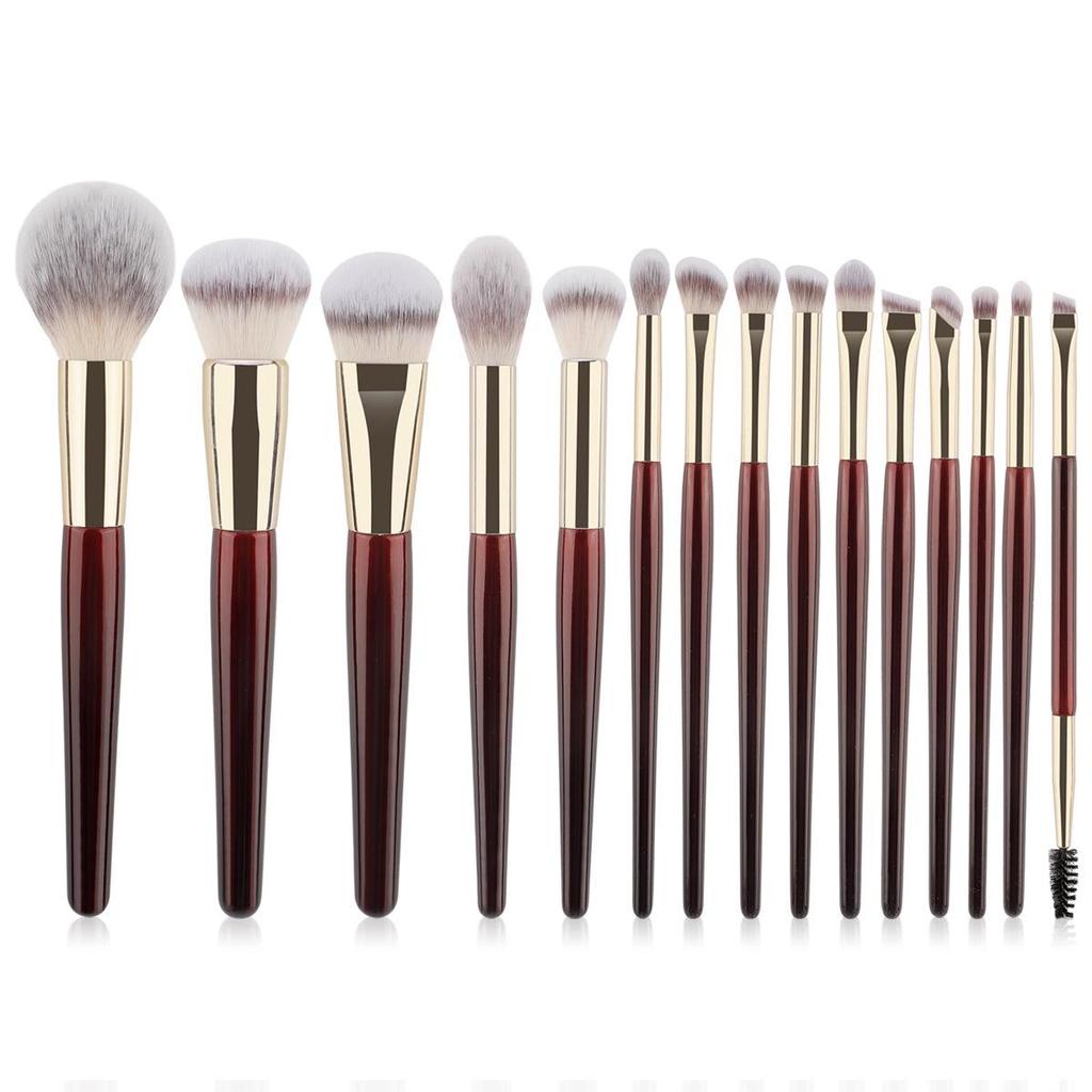 Hot-Selling 15-Piece Professional Synthetic Makeup Brush Set - Multi-functional Beauty Tools