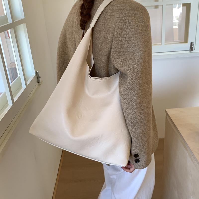 Retro Commuter Bag Women's Bag 2025 New Trendy Fashion Korean Tote Bag Versatile Casual Large-capacity Underarm Bag