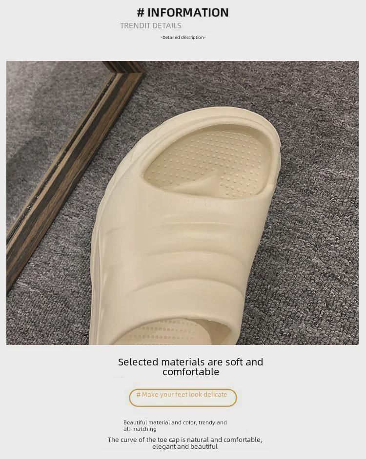 Summer Outdoor Wedge Flip-Flops: Thick-Soled High-Heeled Beach Sandals