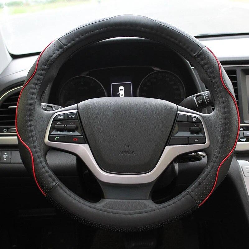 My Good Car Pu Leather Car Steering Wheel Protection Cover Steering Covers For Hyundai Elantra 2016-2018 Car Styling Accessories