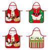 Christmas apron, Christmas cosplay, decorative props, restaurant staff decorative apron, Santa Claus outfit