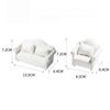 Accessories Miniature Ornaments Simulation Sofa Furniture Model Toys Mini Wooden Sofa Love Seat