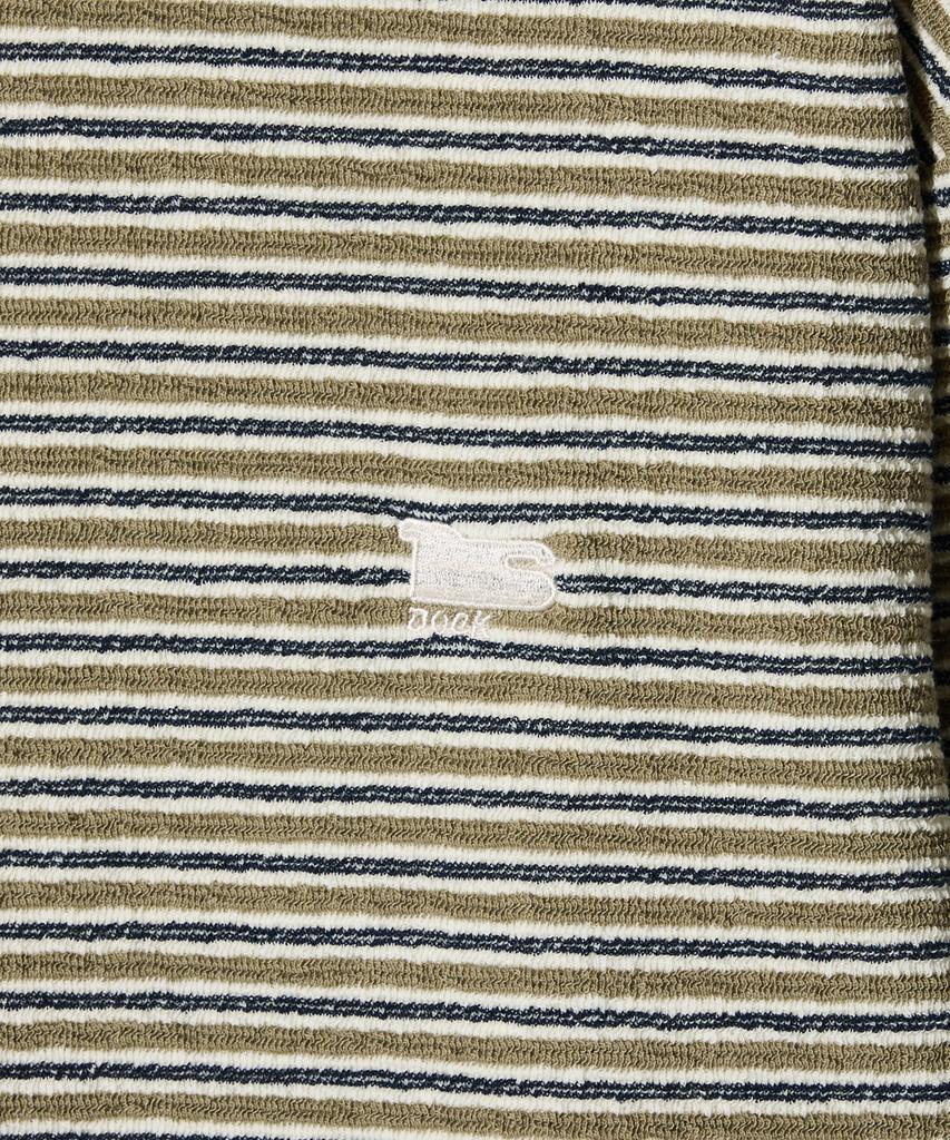 STCO Diems Jacquard Stripe T-Shirt_Khaki (Oversized)_Dtsxa62Otk