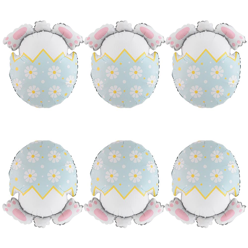 Matte Eggshell Blue Rabbit Balloons, 3 Pieces; Matte Eggshell Pink Rabbit Balloons, 3 Pieces; Matte Eggshell Blue Rabbit Balloons, 6 Pieces; Other
