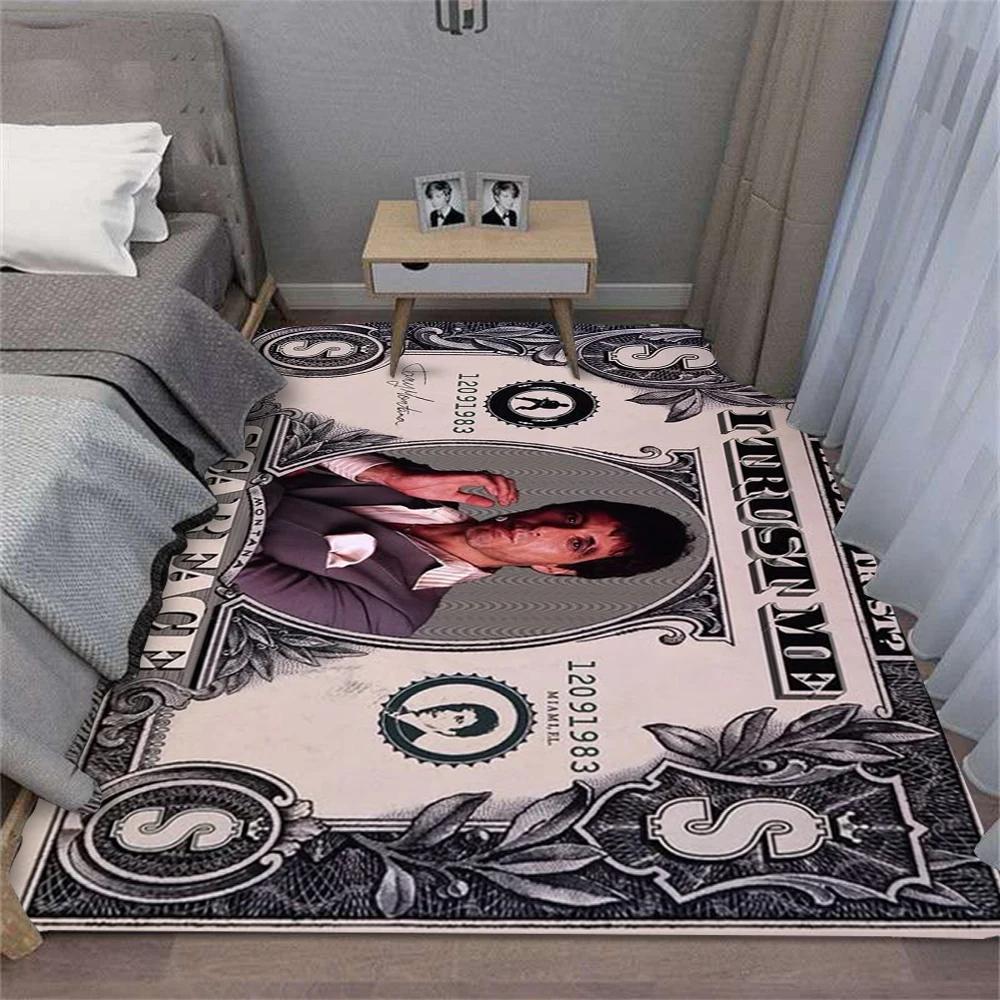 ELedvb Scarface Tony Printed Carpet for Home Living Room Decor Bedroom Sofa Floor Decorative Rugs Washable Area Mat Large Size