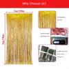 Shimmering Metal Party Streamers Tassels Background For Family Gatherings 55KF