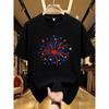 Creative Printing Plus Size Women's T-shirt Summer Casual Street Fashion Women's Joker Short Sleeve T-shirt