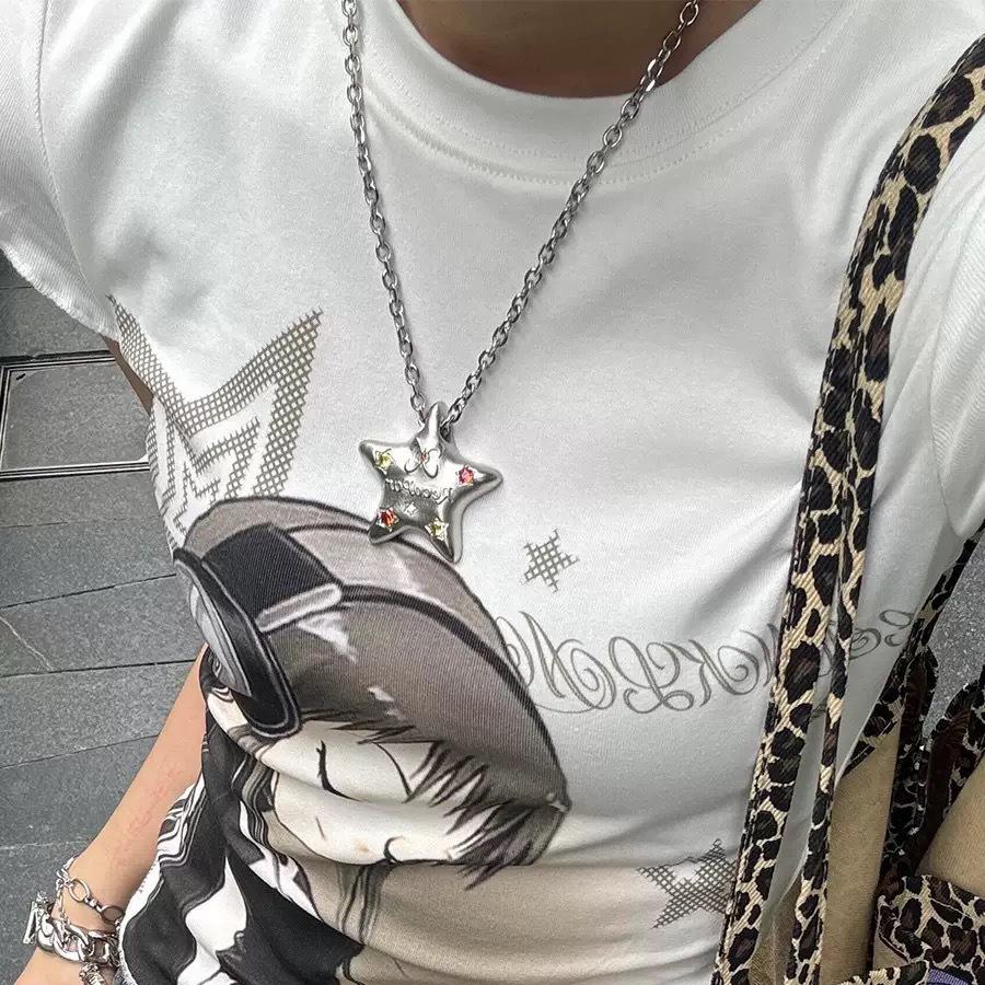 Women's Summer Luxury Titanium Steel Necklace - High-End Design Clavicle Pendant