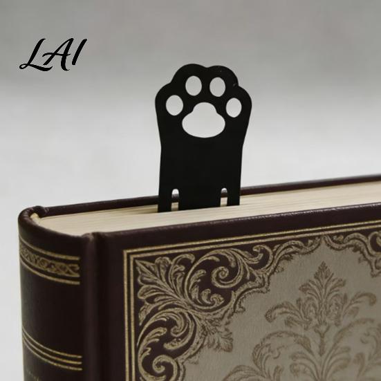 Cute Cat Bookmark Paw Bookmark 3D Printed One-Piece Mold Elastic Stable Book Page Holder Hold Hollow Clip for Reading Accessory