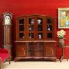 1/12 Miniature Wooden Handicrafts European Classic Miniature Cabinets Dollhouse Bedroom Furniture Set for DIY Decoration