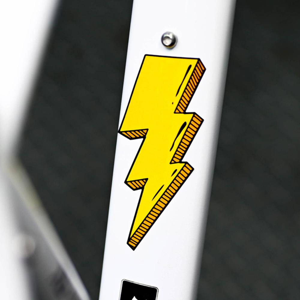 1Pair Lightning Road Bicycle Frame Stickers Top Tube Waterproof Fashion DIY Decoration Accessories Bike Durable Vinyl Decals