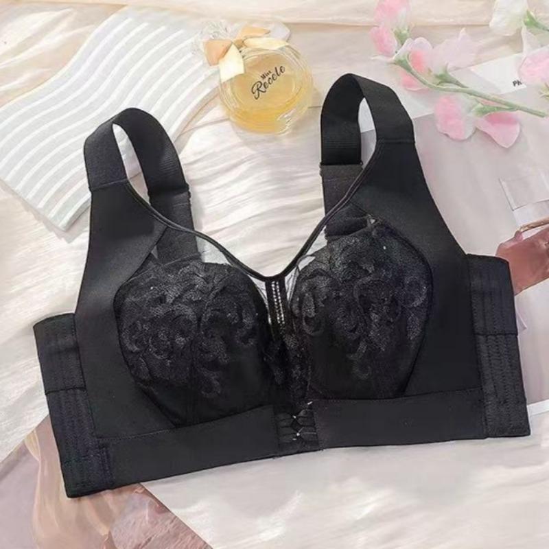 Anti-sagging Thin Breathable Underwear Adjustable Breast Control Push-up Large Size Bra