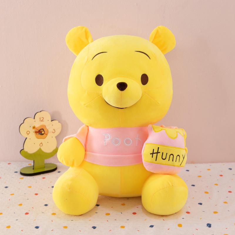 Honey Jar Winnie Plush Doll Cute Cartoon The Pooh Soft Plush Toys Pooh Bear Stuffed Animal Dolls Room Decor Birthday Gift