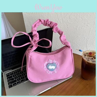 Trendy Canvas Shoulder Bag For Women 2023 Fall Fashion Retro Underarm Bag Street Style