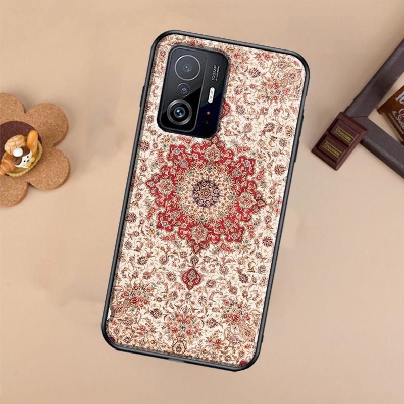 Persian Carpet Floral Pattern Case For Xiaomi 14T 11T 12T 13T Pro 13 14 Ultra POCO X7 Pro X3 X5 F3 F5 F6 M6 X6 Pro Cover