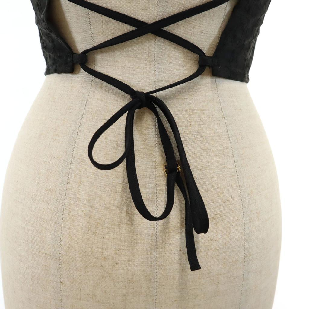 Unused Lily Brown Lace Pattern Corset Style Bustier S Black Women Used