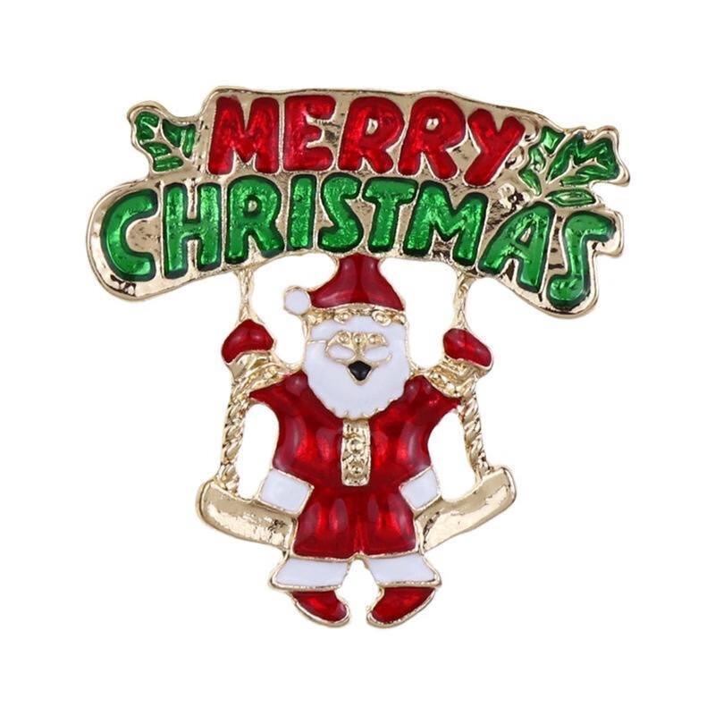 Брошь Рождественский Снеговик Фумеде