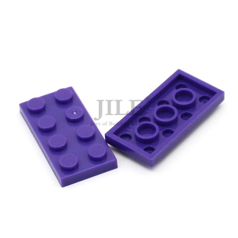 50Pcs Moc Compatible 3020 Plate 2X4 Bricks Colorful Building Blocks Educational Assembles Particles Accessories Toy City
