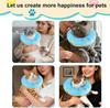 Soft Cute Cat Donut Collar Adjustable Pet Recovery Cone After Surgery Stop Licking Elizabethan Collar for Cat Dog Size S