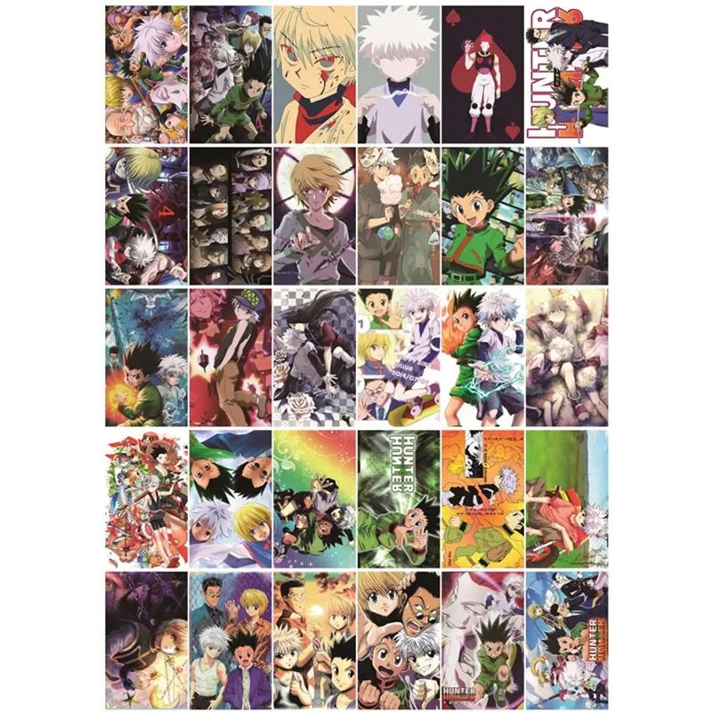 30Pcs/box Hunter X Hunter Anime Lomo Card Postcard Toy Gon Freecss Killua Zoldyck Magic Paper Picture Collection Perfect Gifts