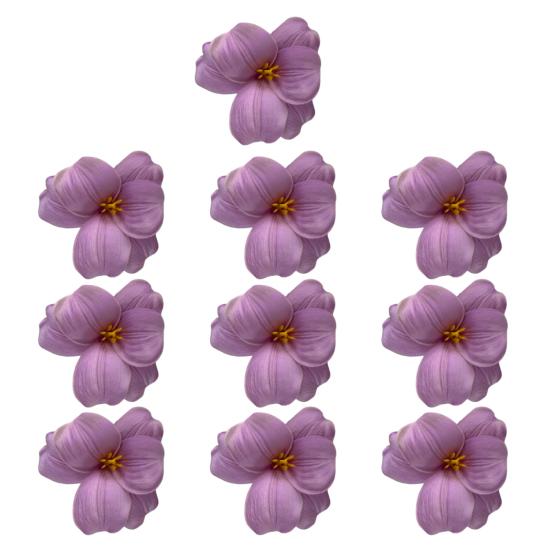 10 Pcs Artificial Faux Silk Phalaenopsis Flower Heads Fake Orchid Head for Wedding Floral Bouquet Decor DIY Craft Making