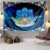 Colorful Hamsa Mandala Pattern Tapestry Room Decoration Wall Hanging for Living Room Bedroom, Dormitory, Birthday and Christmas Gifts