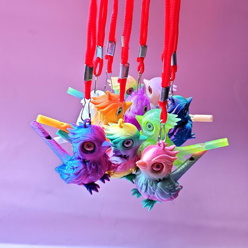 3D Printed Bird Whistle Toy For Kids Water Activated Bird Call Sound Changer Colorful Desktop Home Ornament Waterbird Whistle