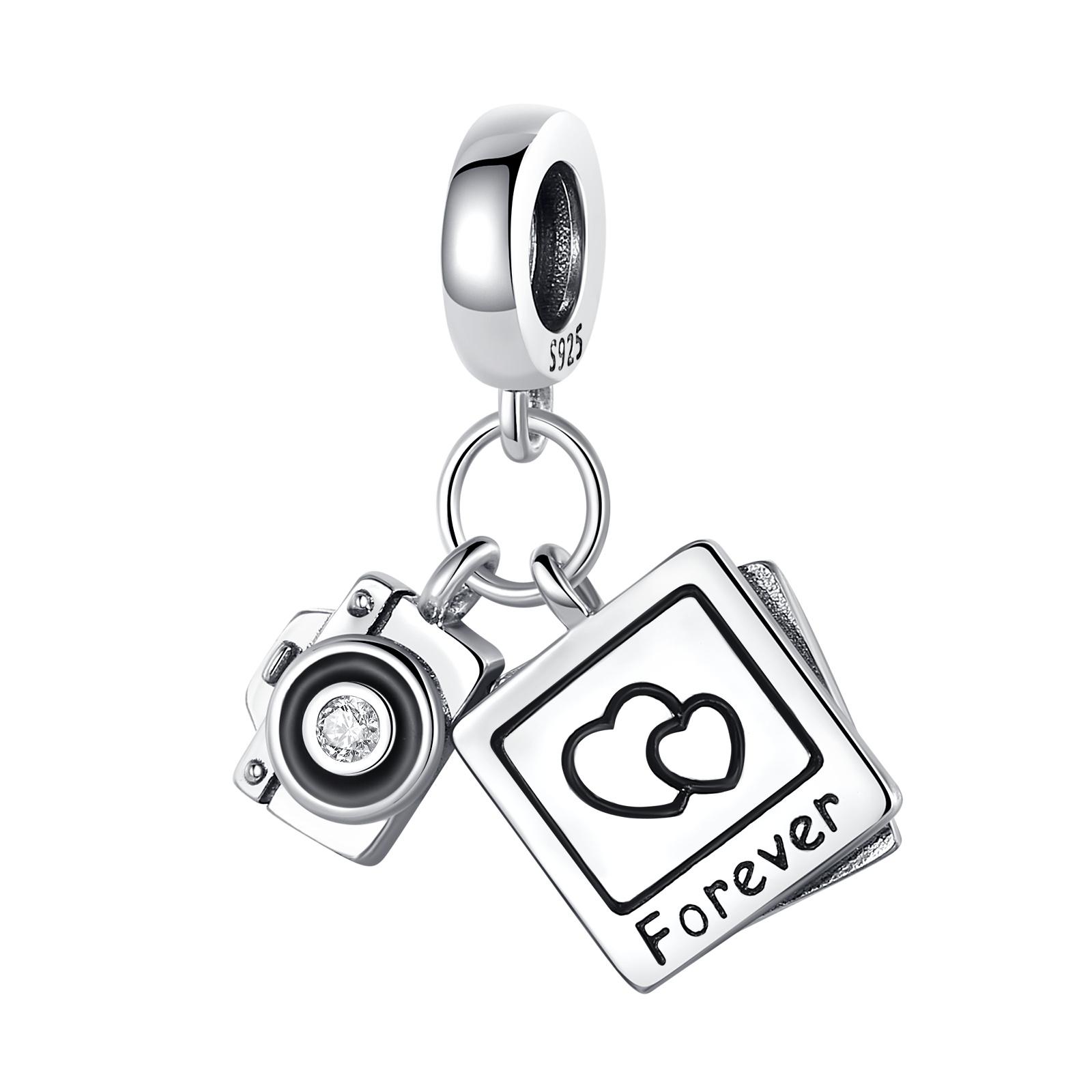 

Authentic Charm Bead Charms copper Travel Photo Camera Pendant Bead Charms Compatible With Bracelets Women Jewellery Making Diy Gift