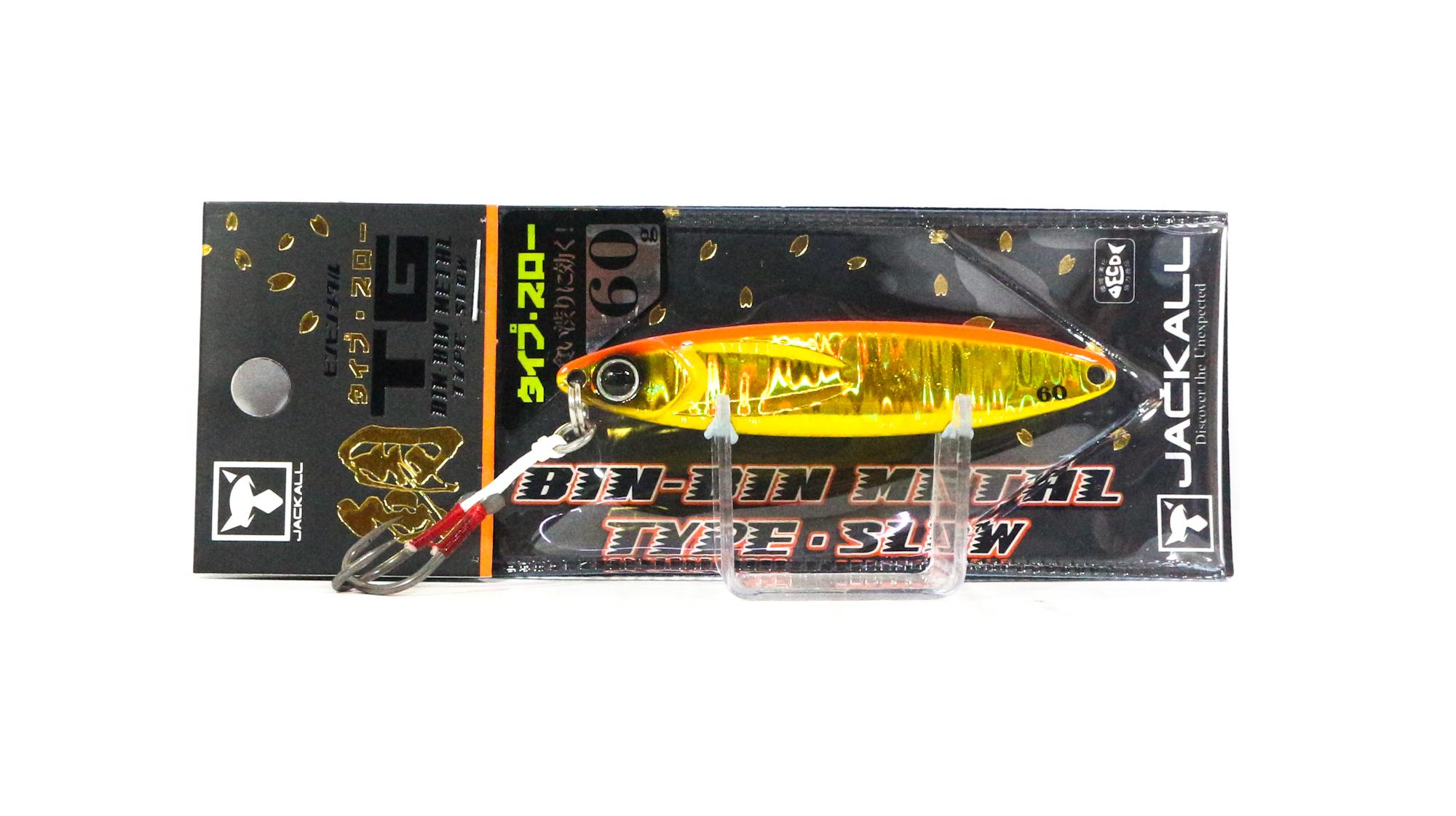 

Jackall Metal Jig Bin Bin TG Type Медленный вольфрам 60 грамм Оранжевое золото (9811)
