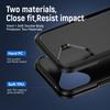 For iPhone 16 Plus Case Military Grade Ring Kickstand PC+TPU Phone Cover