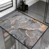 Marble Texture Pattern Entrance Doormat Floor Mat for Bathroom Non Slip Bath Mats Soft Carpet Shower Tub Outdoor Doormats Decor