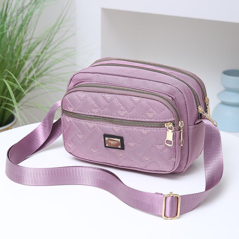 Multi Layer Crossbody Bag for Women Women's Bag Oxford Cloth Shoulder Bag Mom Canvas Bag Casual Small Bag